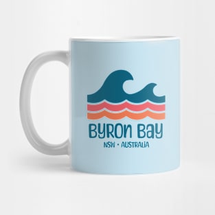 Byron Bay NSW Australia Retro Vintage Waves Mug